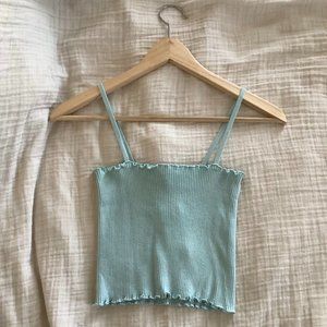 PacSun Baby Blue Ribbed Tank Size XS NWT